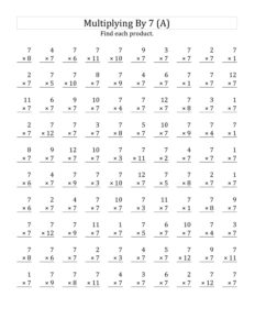 7 Multiplication Times Table Trick