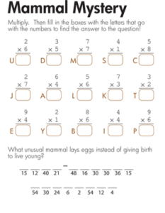 Multiplication Worksheets For Grade 2 With Pictures